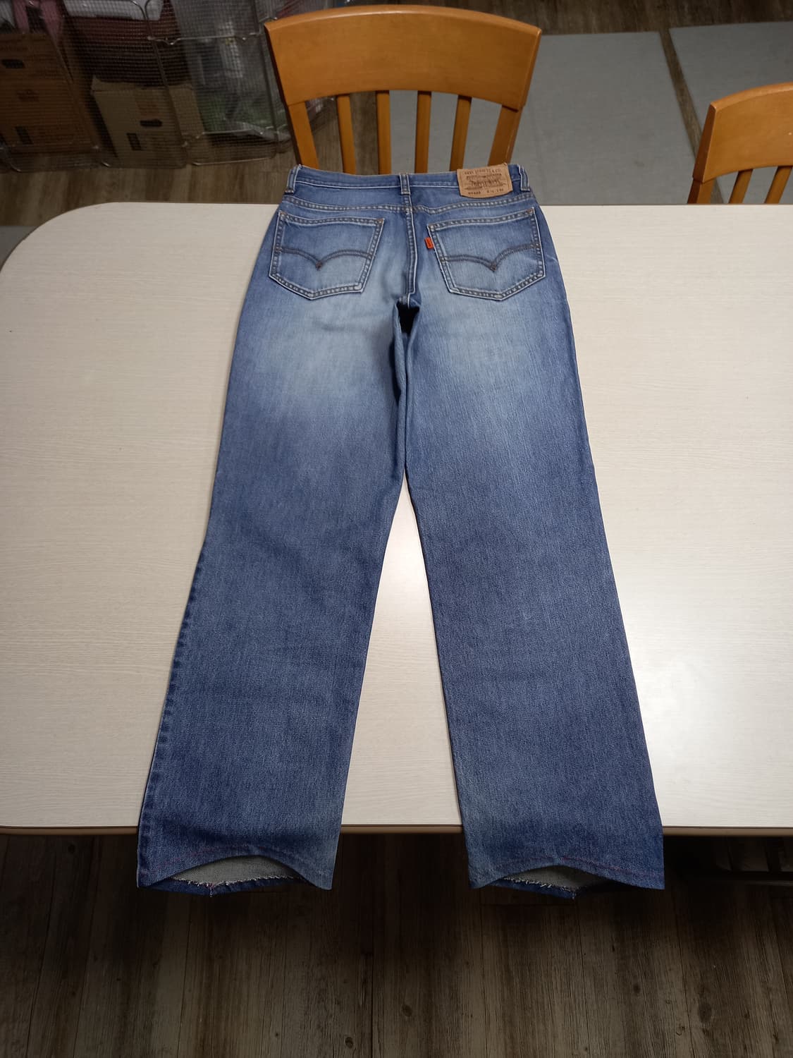 28 빈티지 리바이스OT222 오렌지탭 리오셀25% 일자진 28-931 상품이미지2