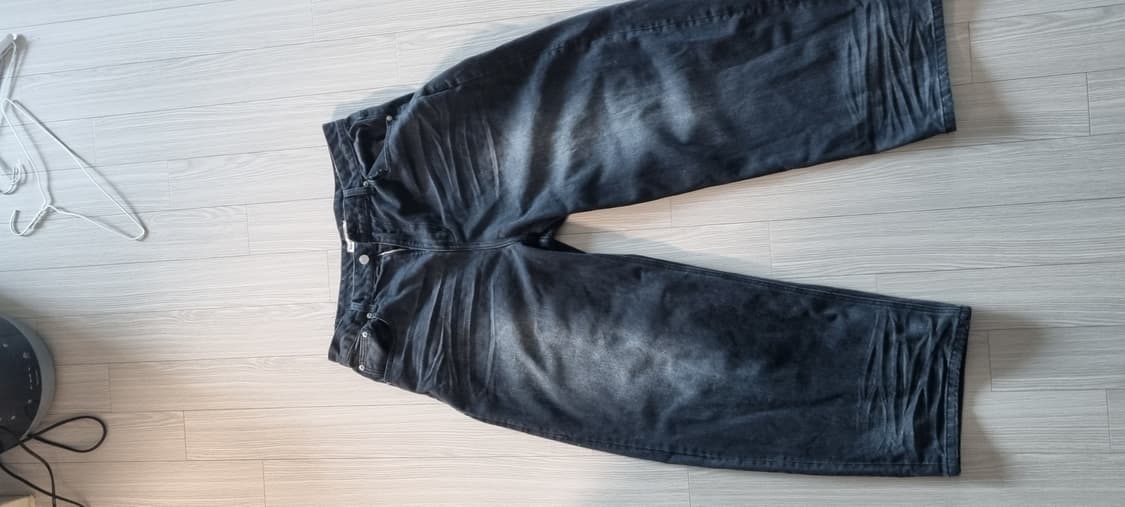 어널러코드 엠보워싱 데님팬츠[블랙] 상품이미지3