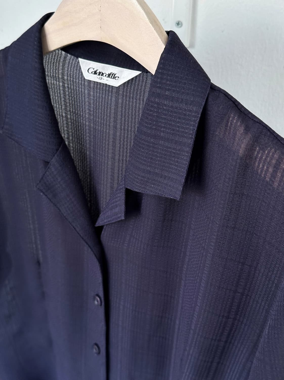 Patterned sheer loose blouse 상품이미지3