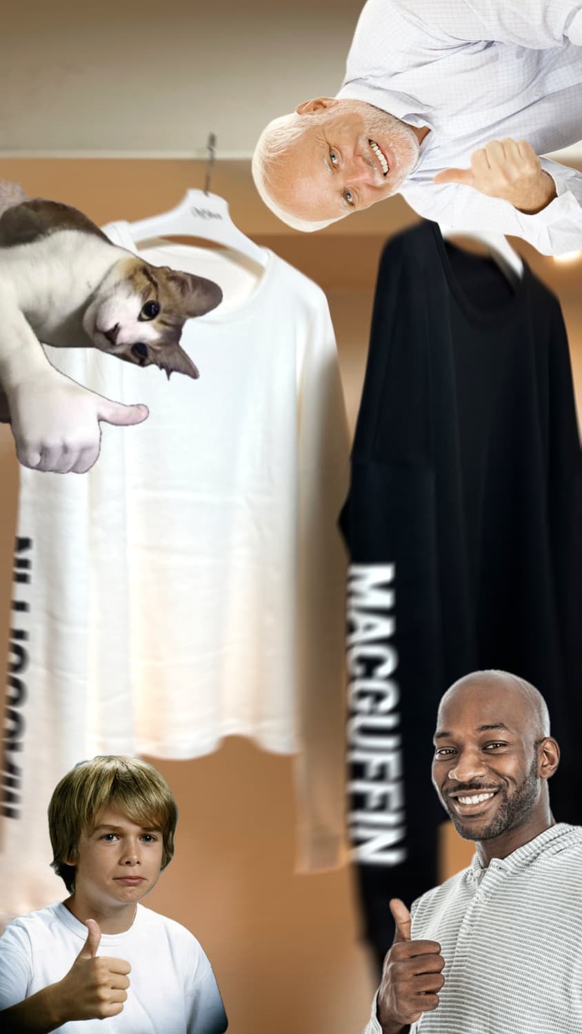 MACGUFFIN 와플니트 써멀 롱슬리브 블랙&화이트 상품이미지5