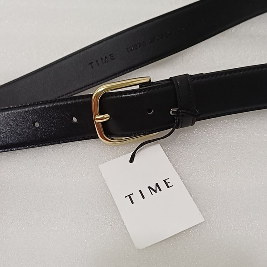 TIME 타임 정장 캐주얼 여성 레더 가죽 벨트 블랙 새것 사랑봉봉 상품이미지2