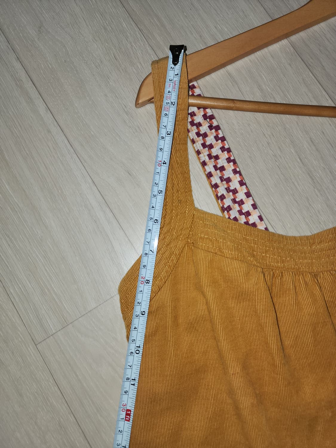 미국 빈티지 90s 00s 머스터드 코듀로이 레이어링 원피스 상품이미지9