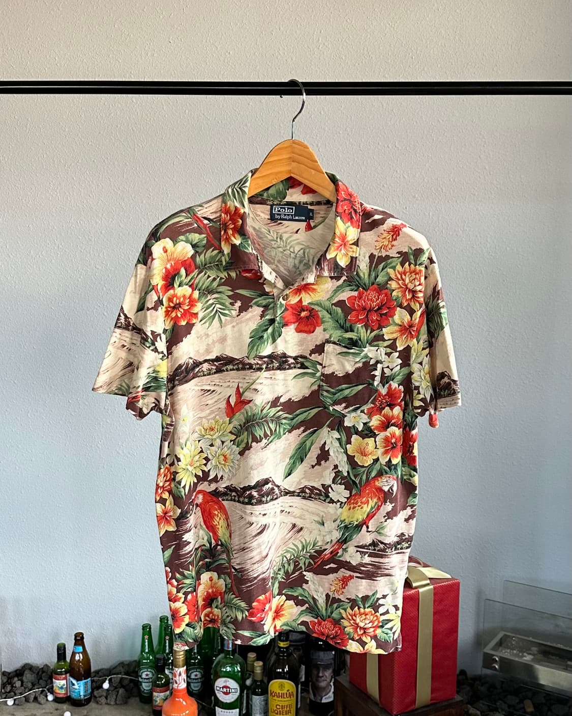 [XL]폴로 랄프로렌 트로피컬 하와이안 반팔 티셔츠 상품이미지1