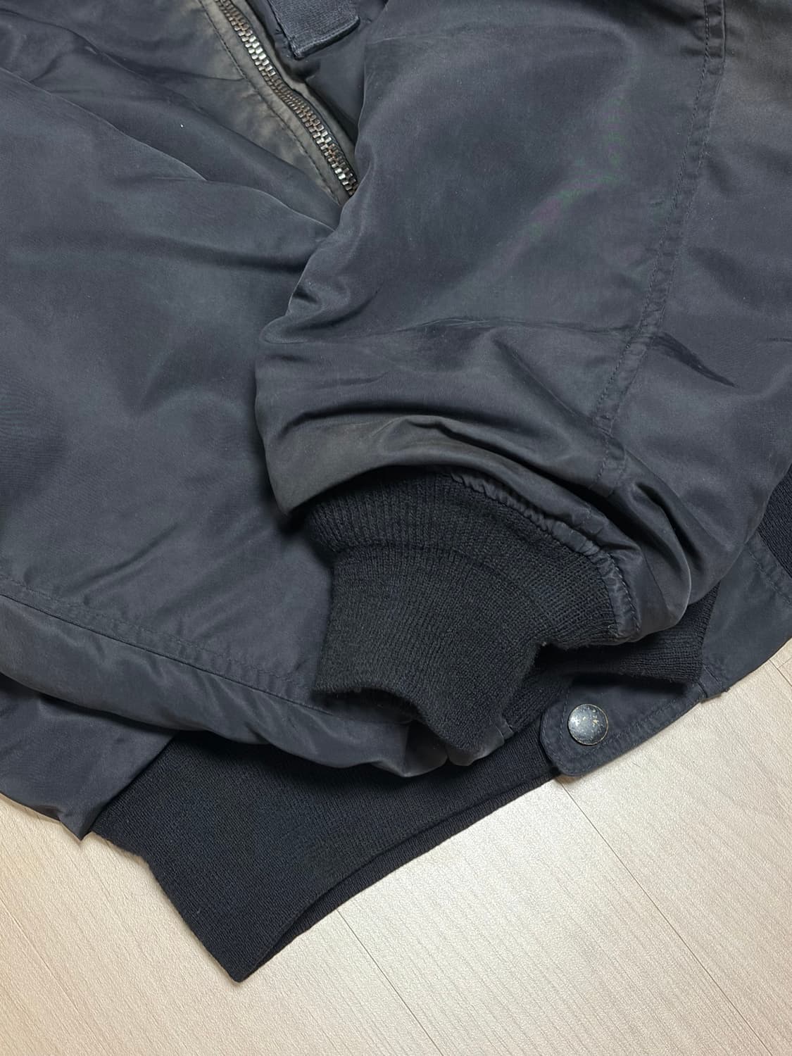 BOWWOW L-2B FLIGHT JACKET AGED BLACK 상품이미지4