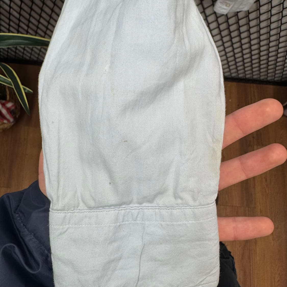 버버리 브릿 긴팔 셔츠 기사 로고 포인트 스카이블루 상품이미지7