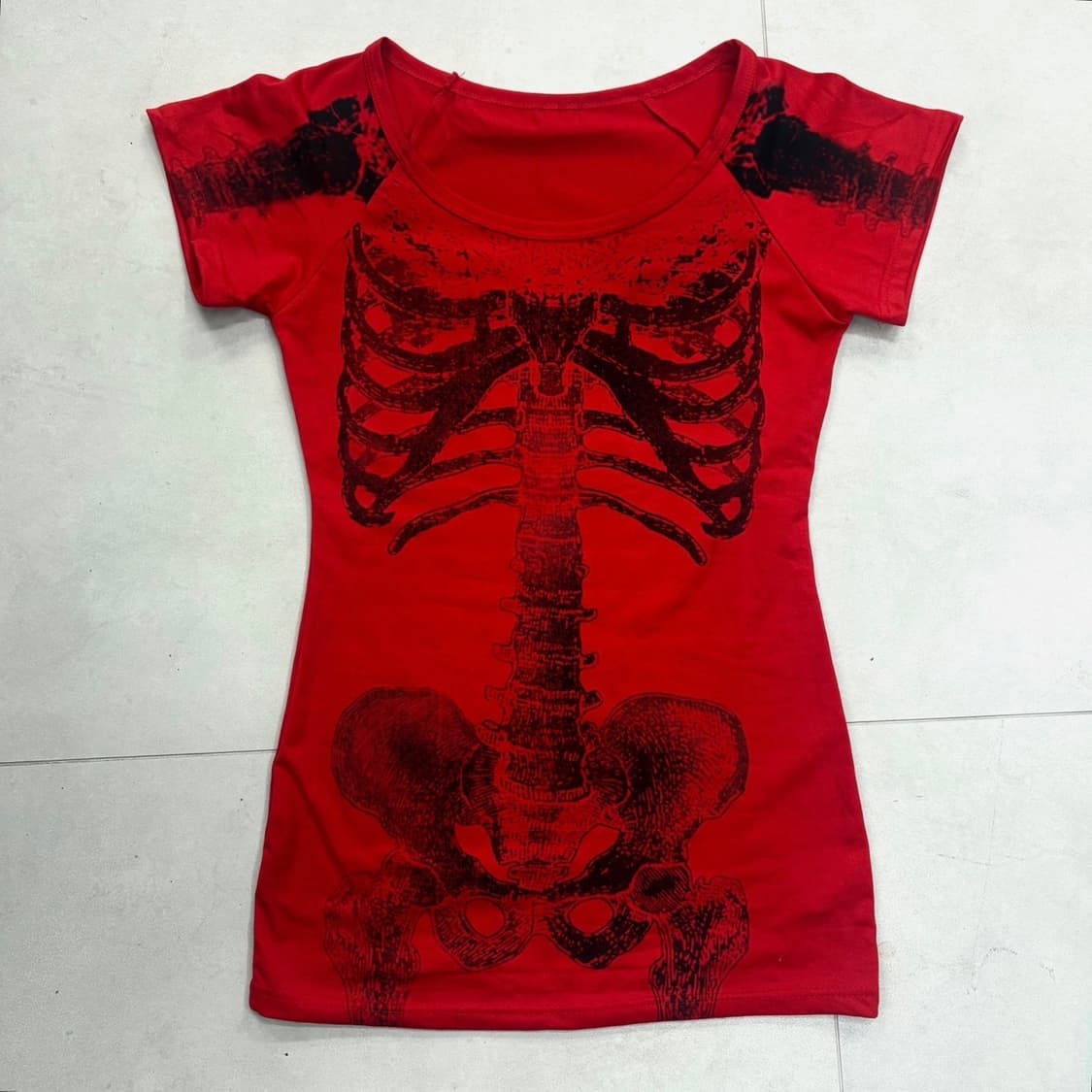 vintage red bone graphics T-shirt 상품이미지3