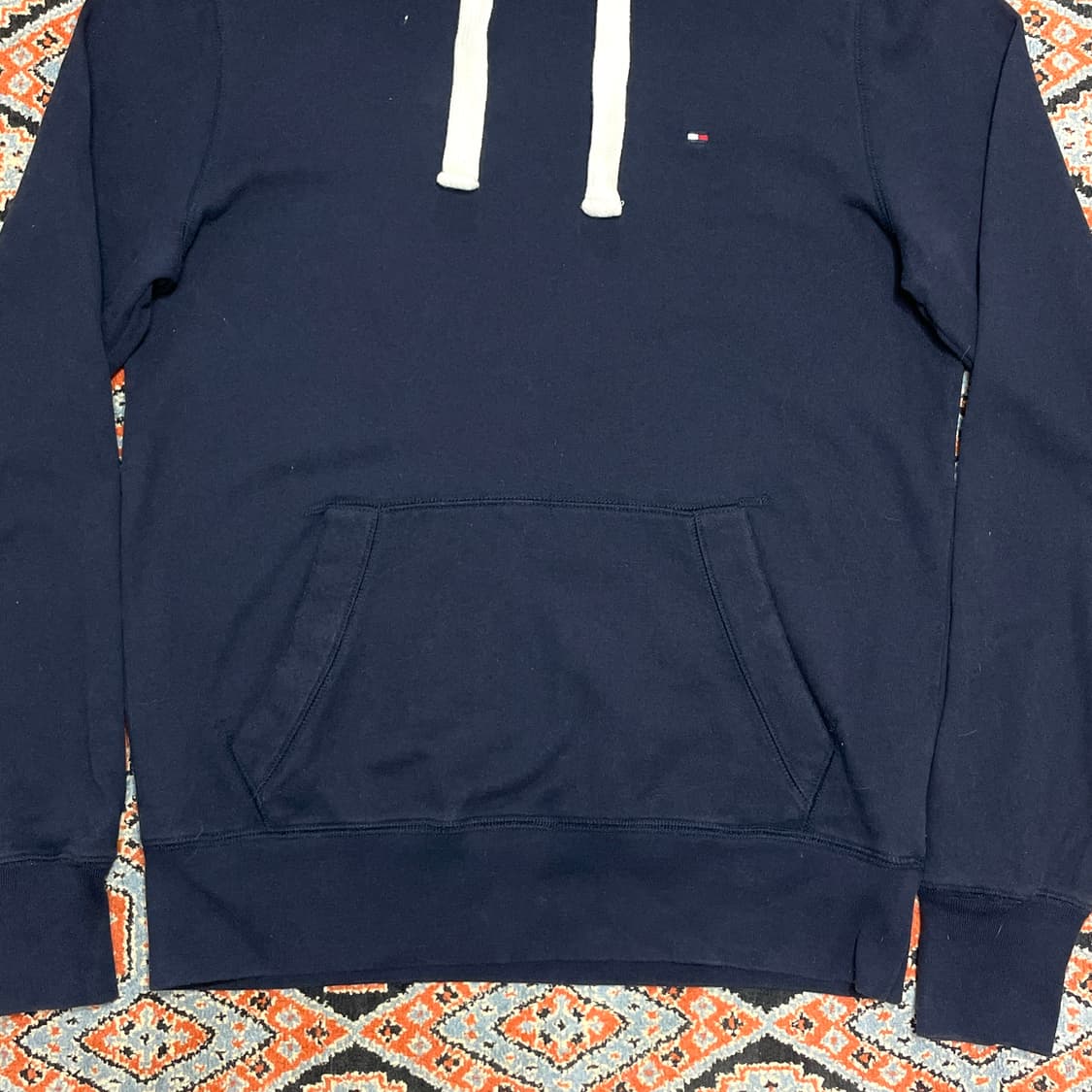 타미힐피거 네이비 후드티셔츠 여성S 상품이미지3