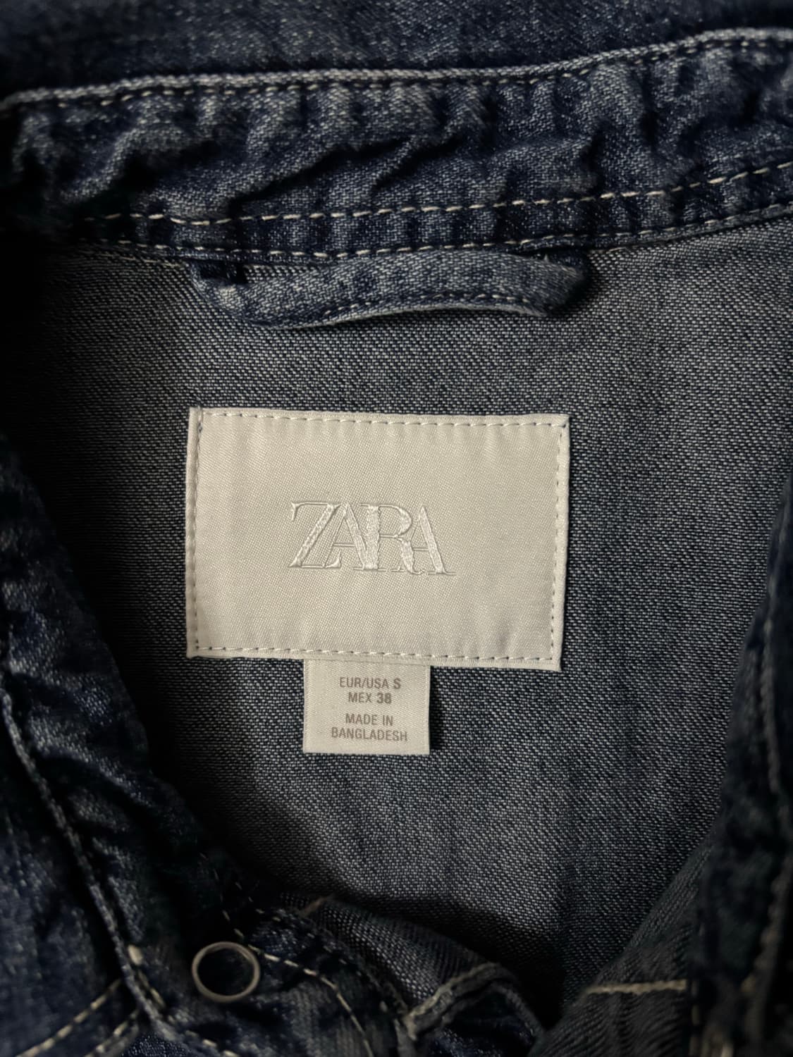 자라 데님셔츠 S 상품이미지2