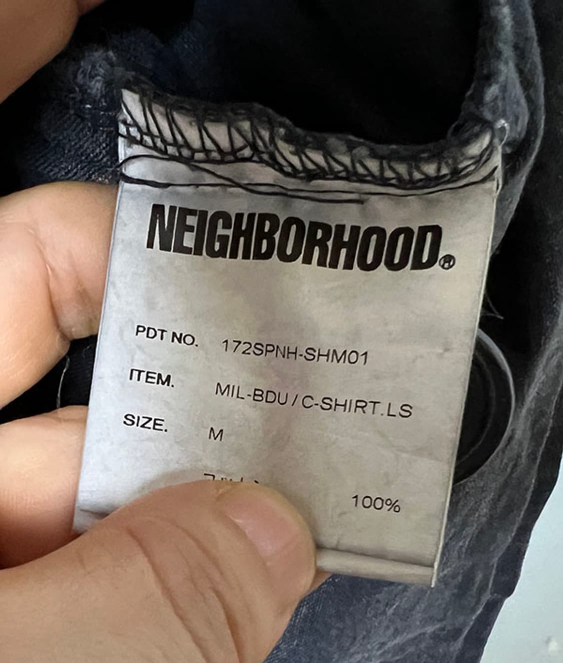 네이버후드 17AW MIL-BDU 워시드 밀리터리 남자 셔츠자켓 M 95 상품이미지6