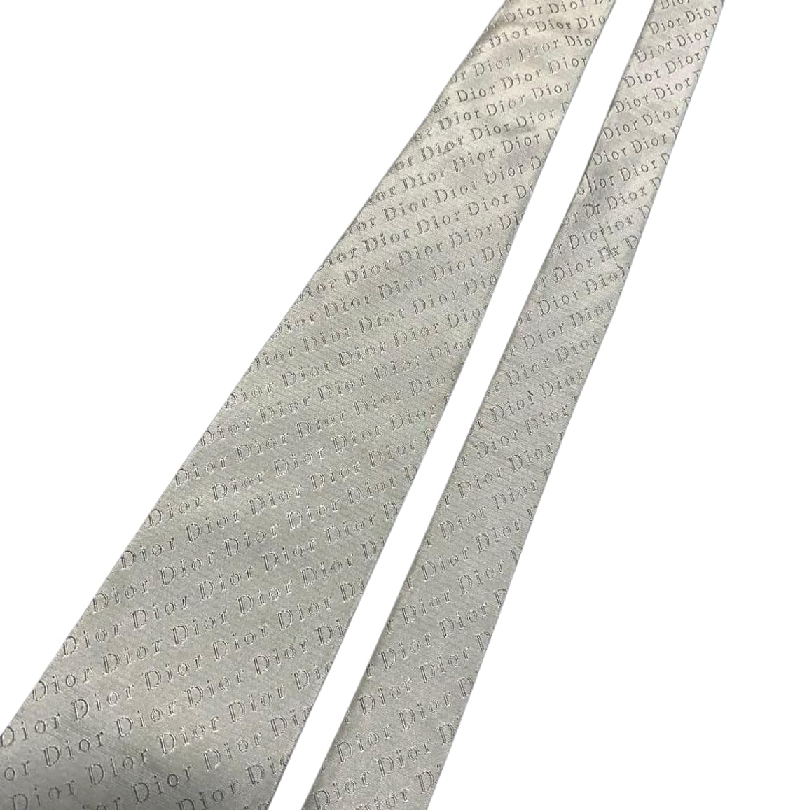 디올옴므 로고패턴 베이지 실크 넥타이 상품이미지2