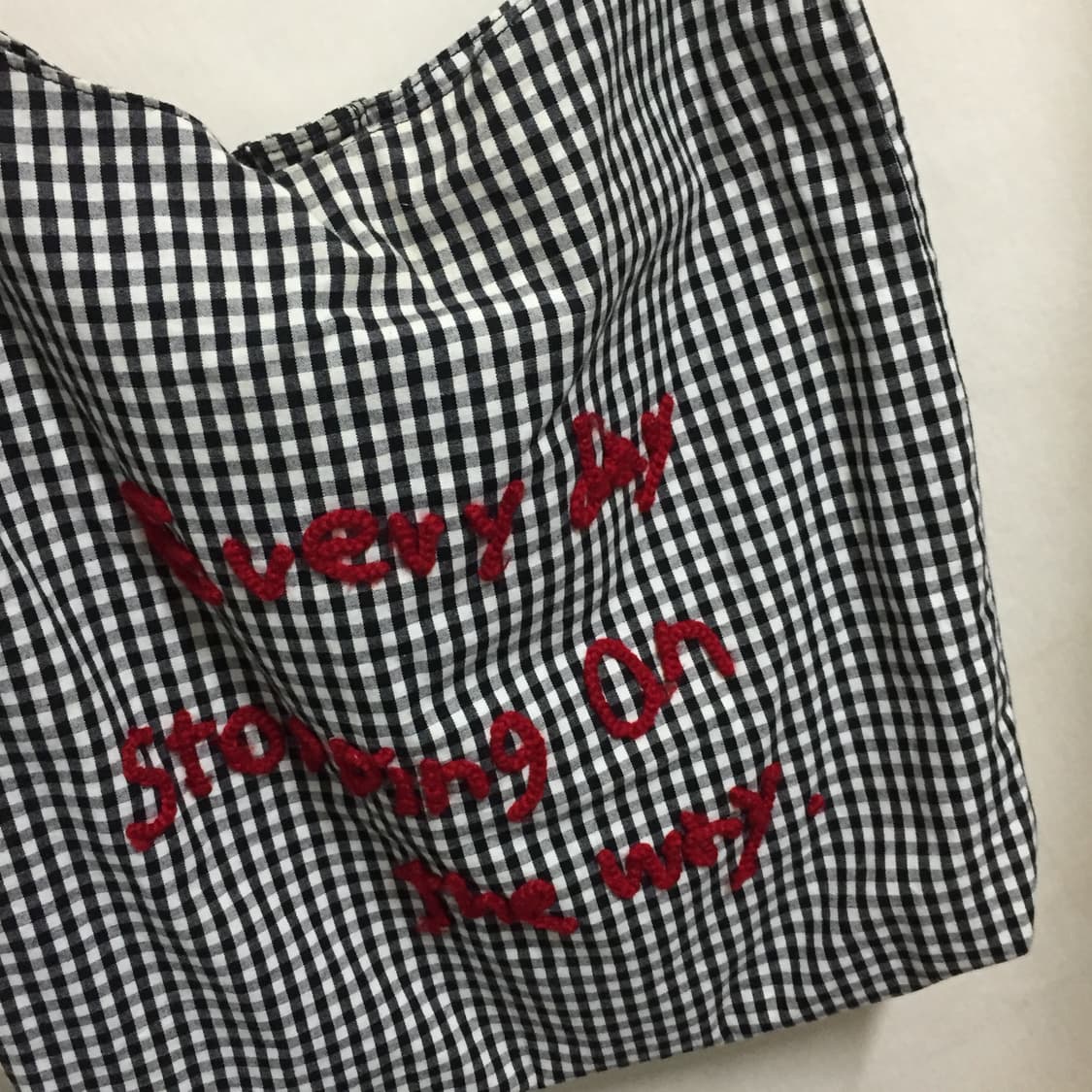 빈티지 자수 체크 숄더백/크로스백 상품이미지4