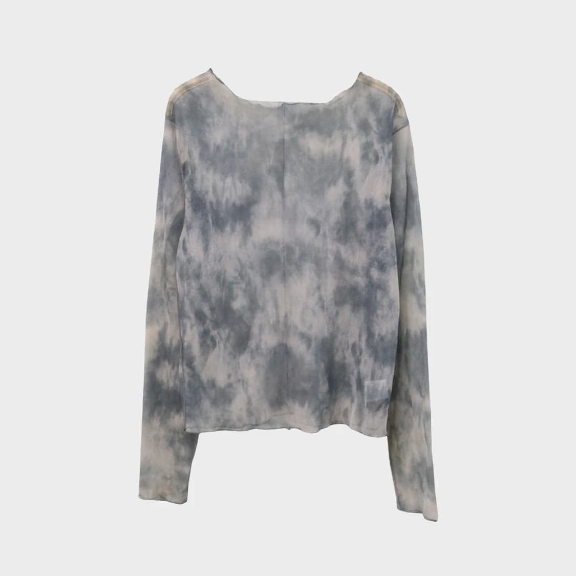 KASTANE 나염 시스루 긴팔 티셔츠 66341 상품이미지1