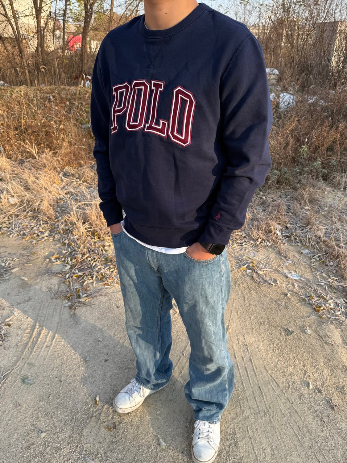 Polo Ralph Lauren ‘POLO’ 폴로 아플리케 로고 맨투맨 상품이미지2