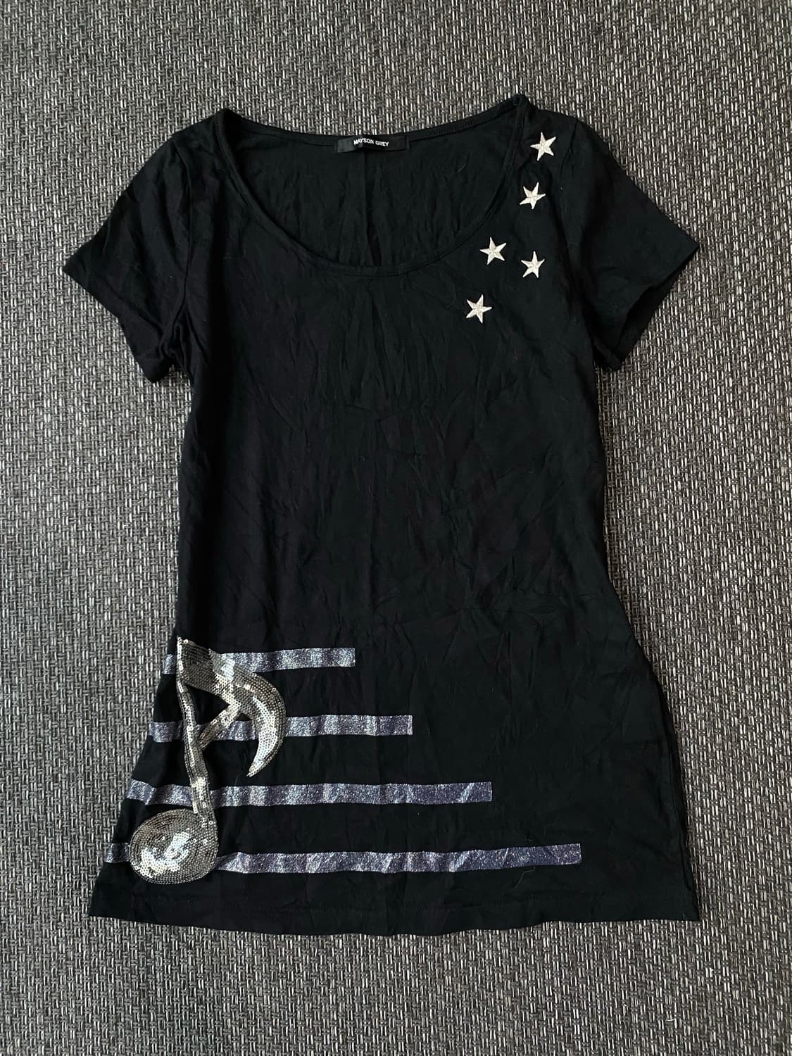 Y2K Star&Music Print Tee 상품이미지2