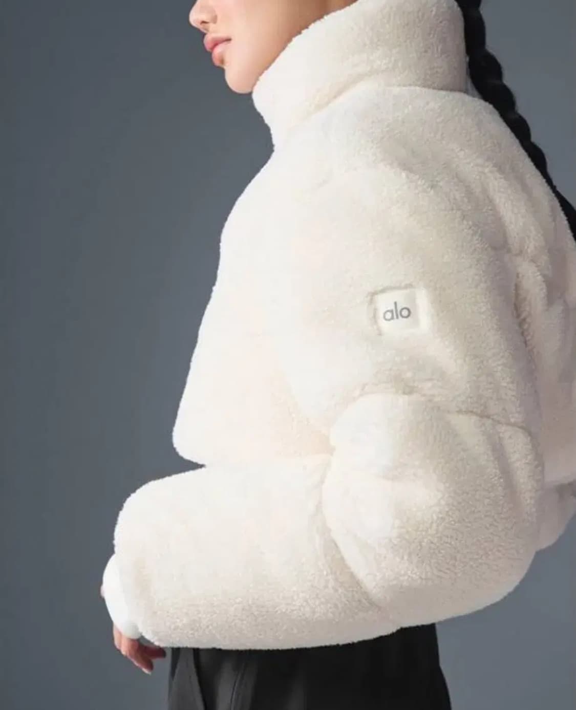 알로패딩 알로요가 새상품 시어링 xs 상품이미지4