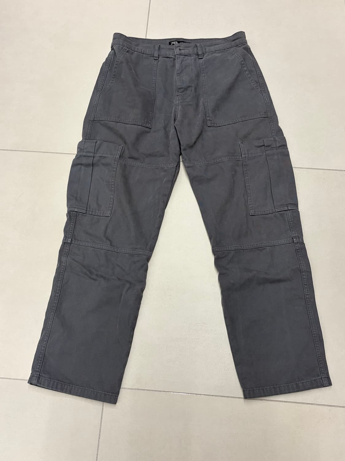 자라 그레이 카고 팬츠 상품이미지1