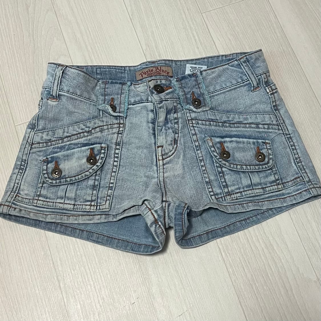 파리스블루 빈티지 데님 쇼츠 y2k 00's 상품이미지1