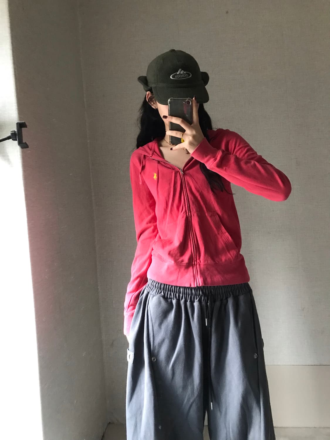 폴로 체리핑크 후드집업 상품이미지4