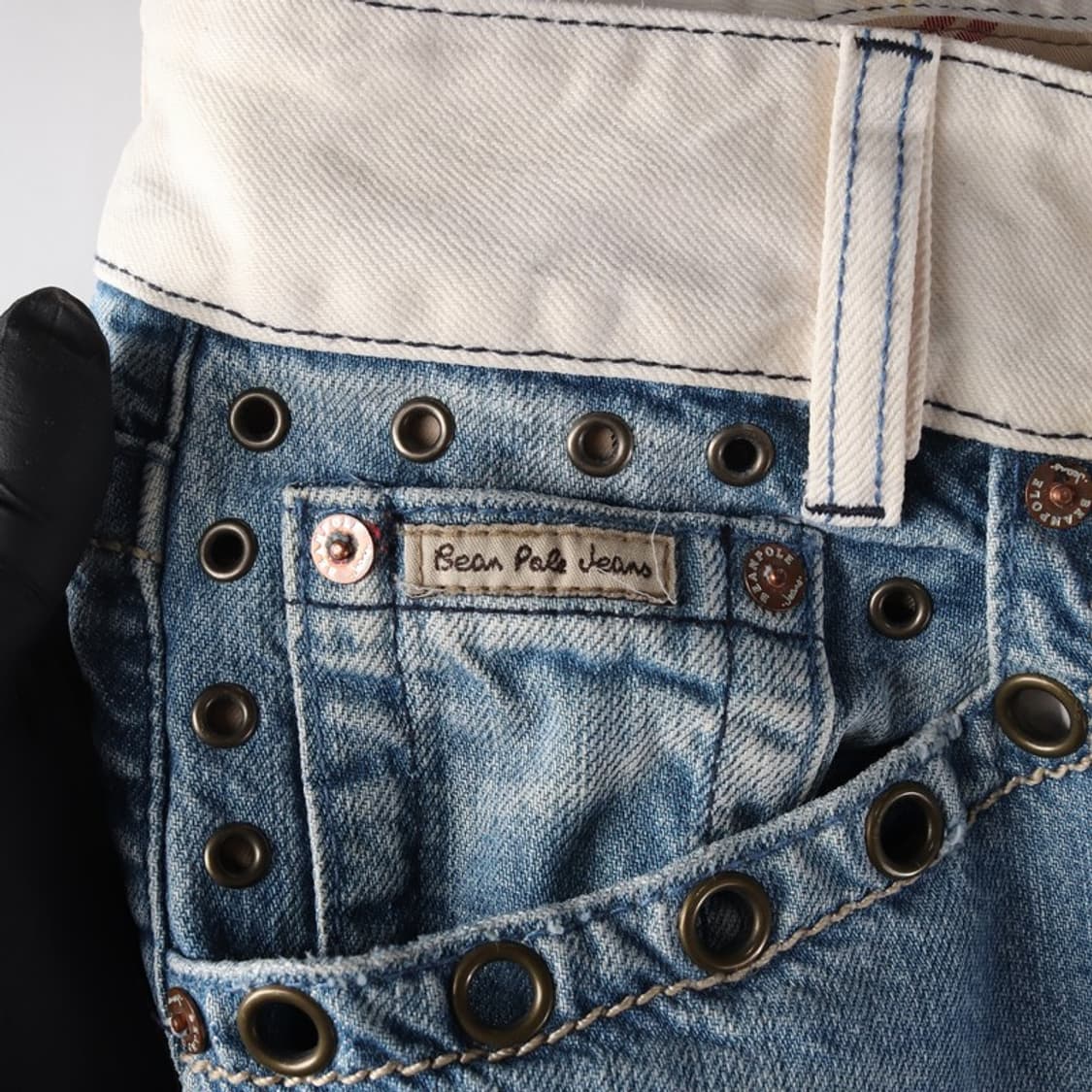 빈폴진 라이트 블루 스터드 데님 팬츠 상품이미지7