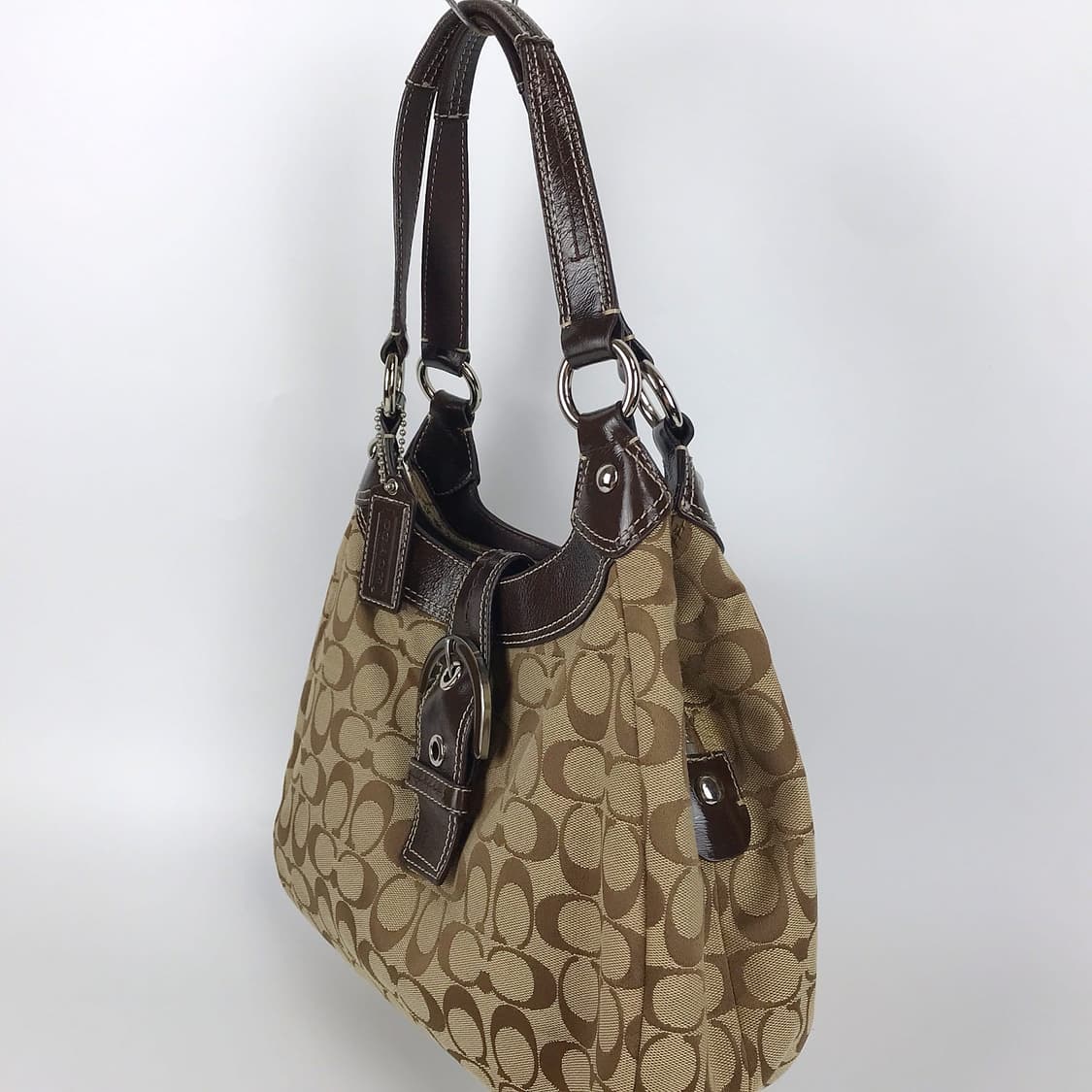 코치 COACH Y2K 시그니처 자카드 호보백 숄더백 가방 상품이미지3