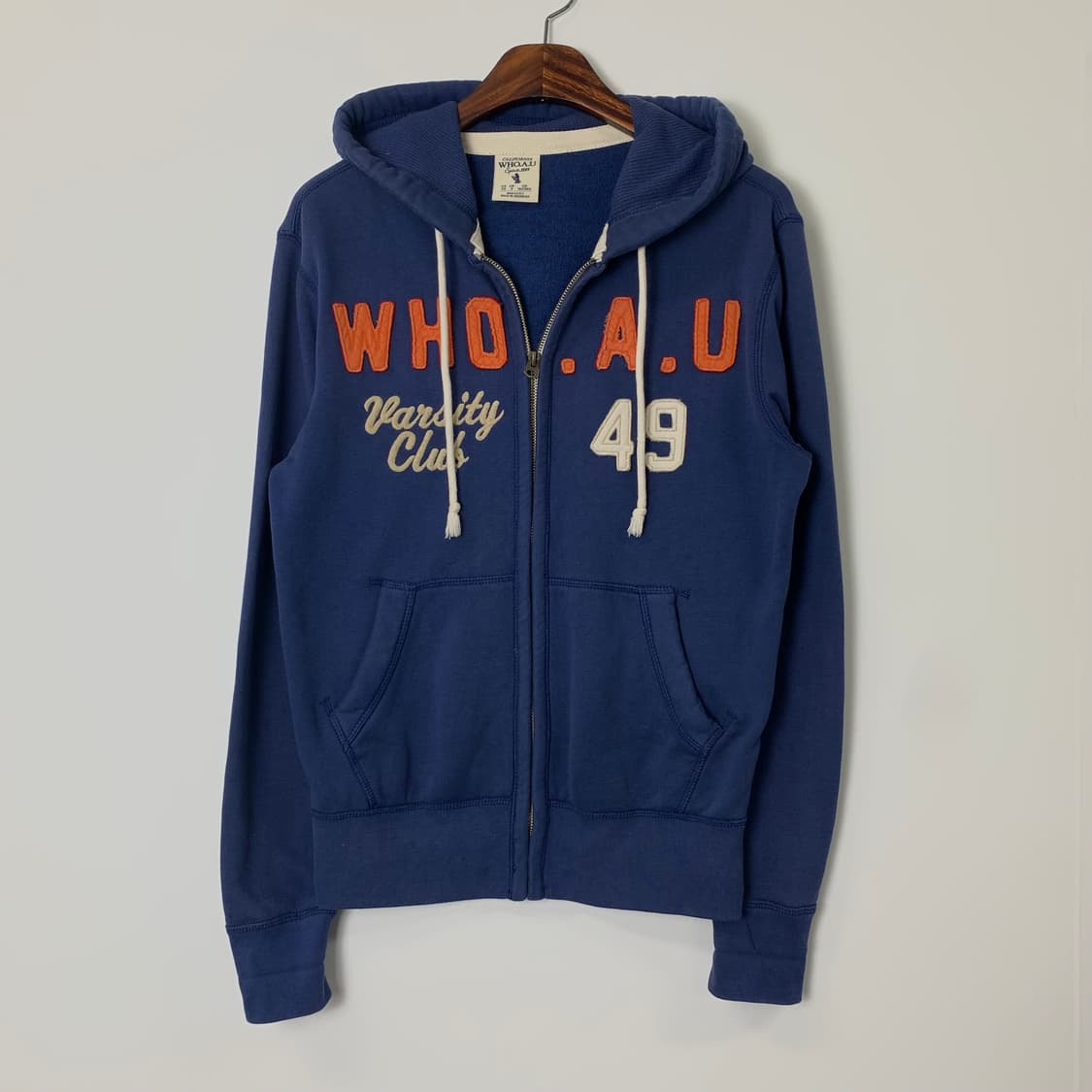 후아유 y2k 와투케 스펠아웃 후드집업 상품이미지2