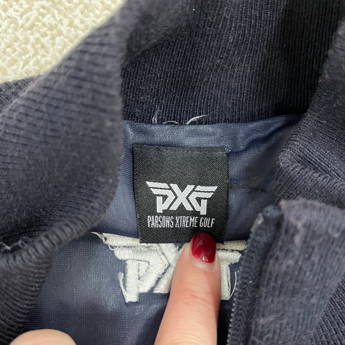 [실측확인] PXG 골프 니트 방풍 집업 자켓 0114M1 상품이미지2