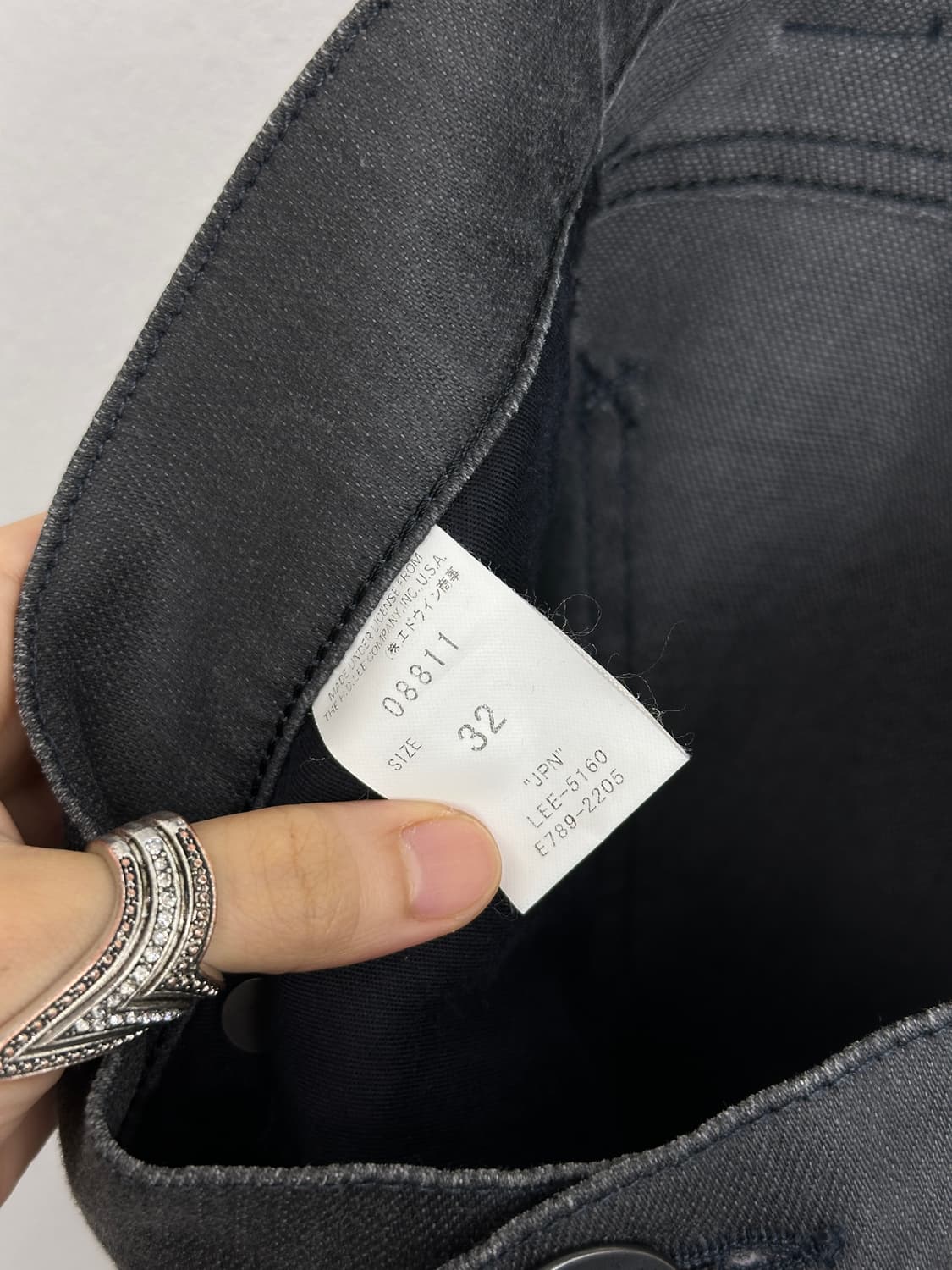 Lee Riders 2000s Faded Black Denim Pants 상품이미지10
