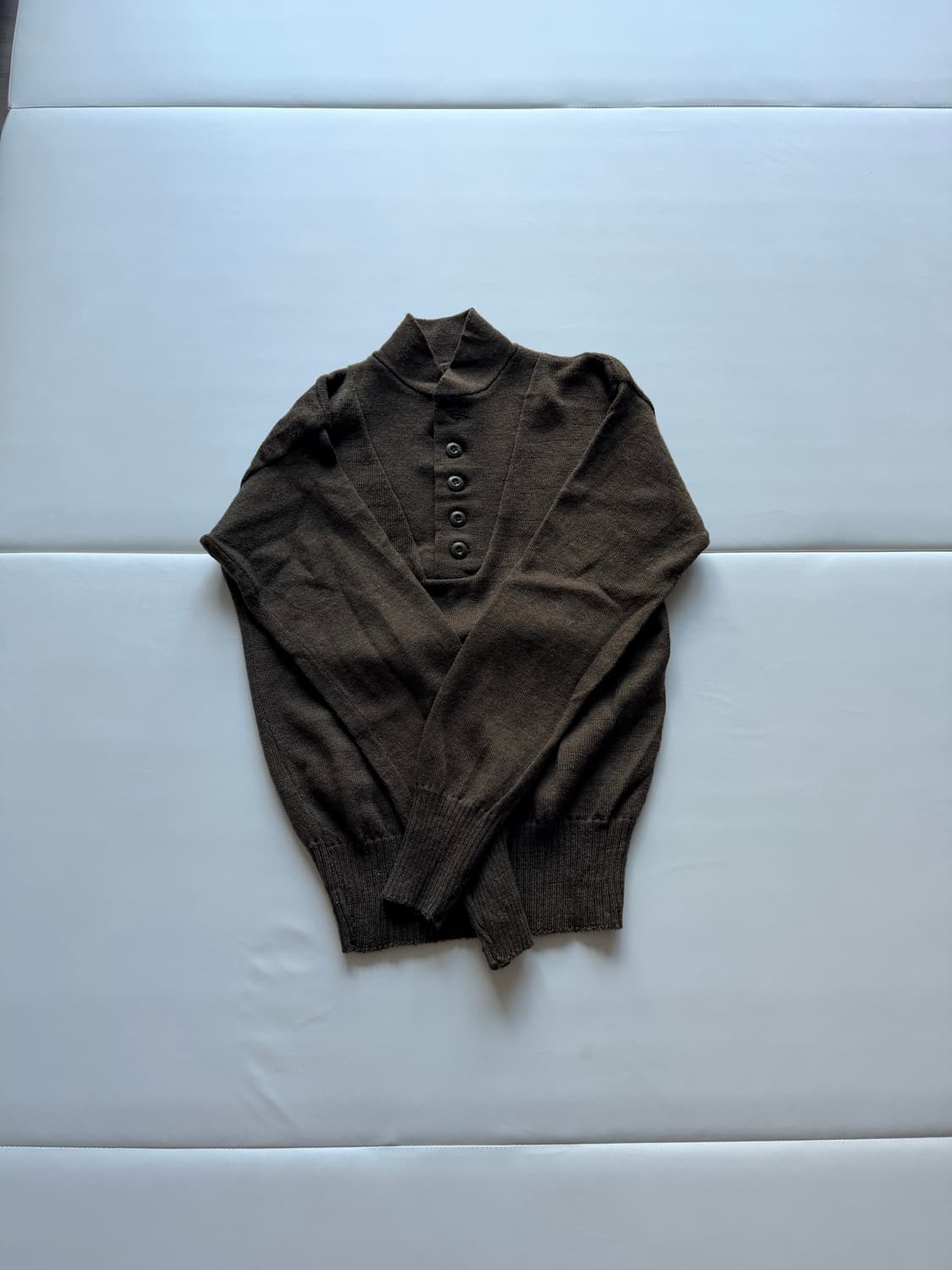 [L] 80s US 오리지널 5버튼 울 스웨터 상품이미지1