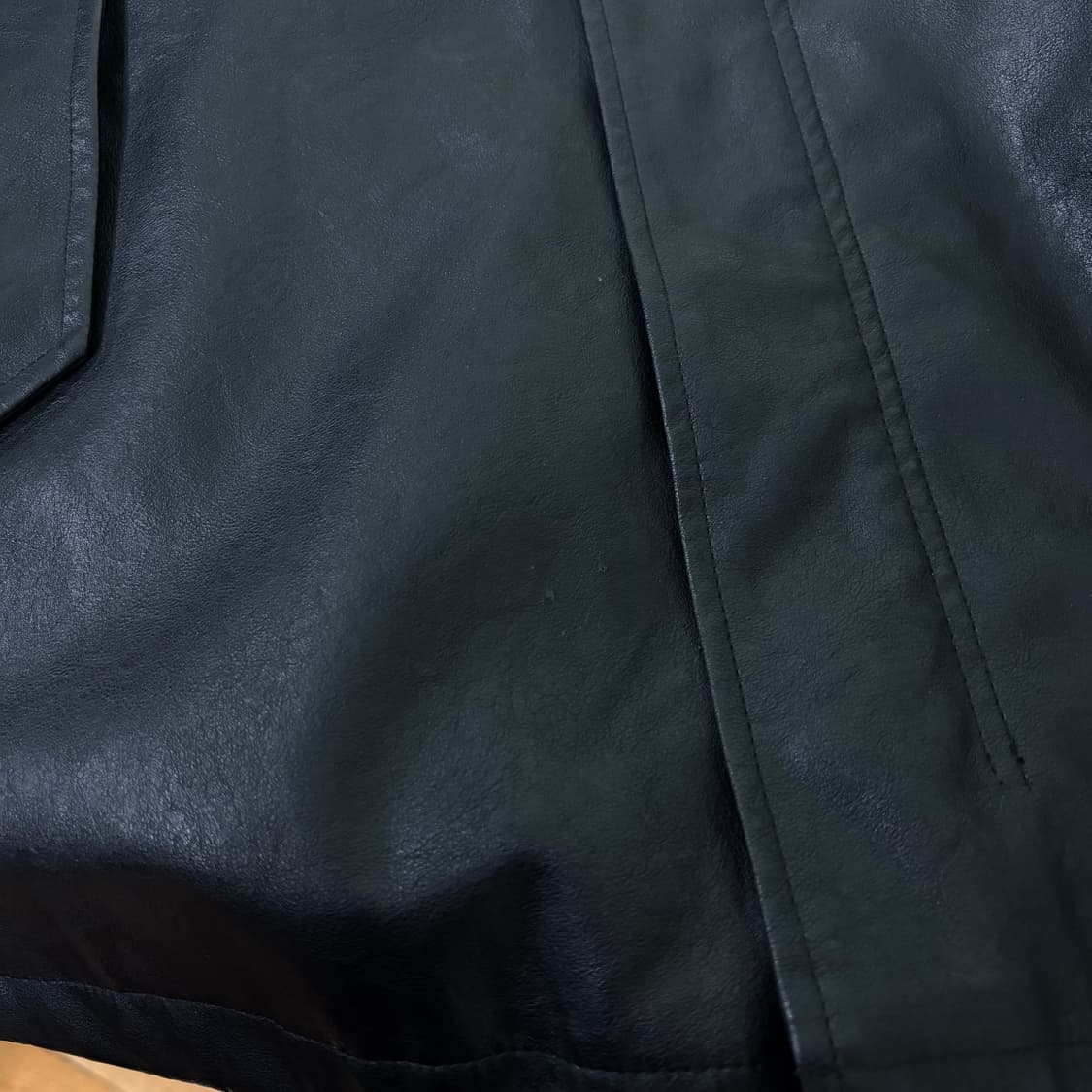 L 105 파르티멘토 블랙 레더자켓 상품이미지6