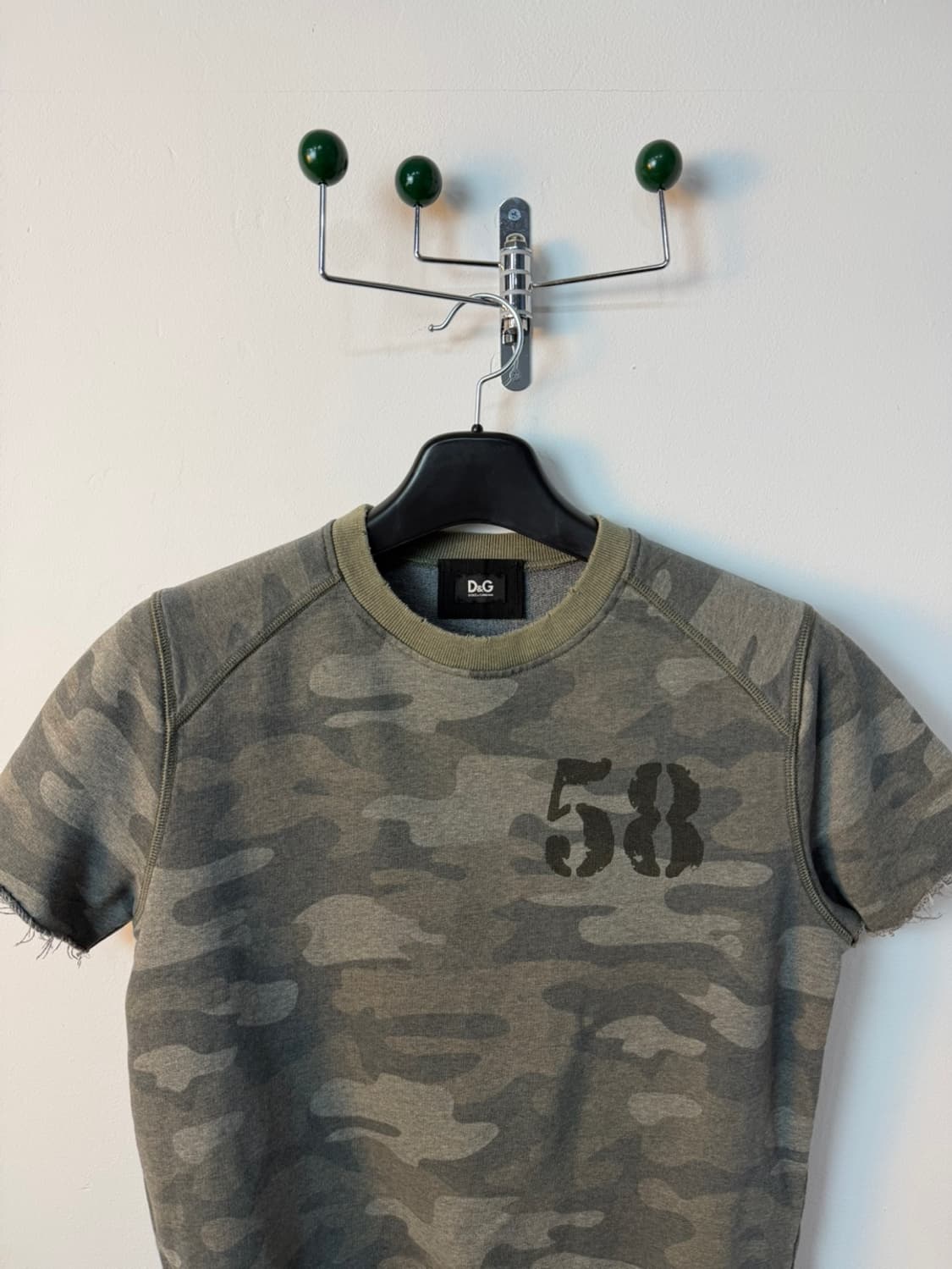 돌체앤가바나 카모 숏 슬리브 스웻셔츠 상품이미지2