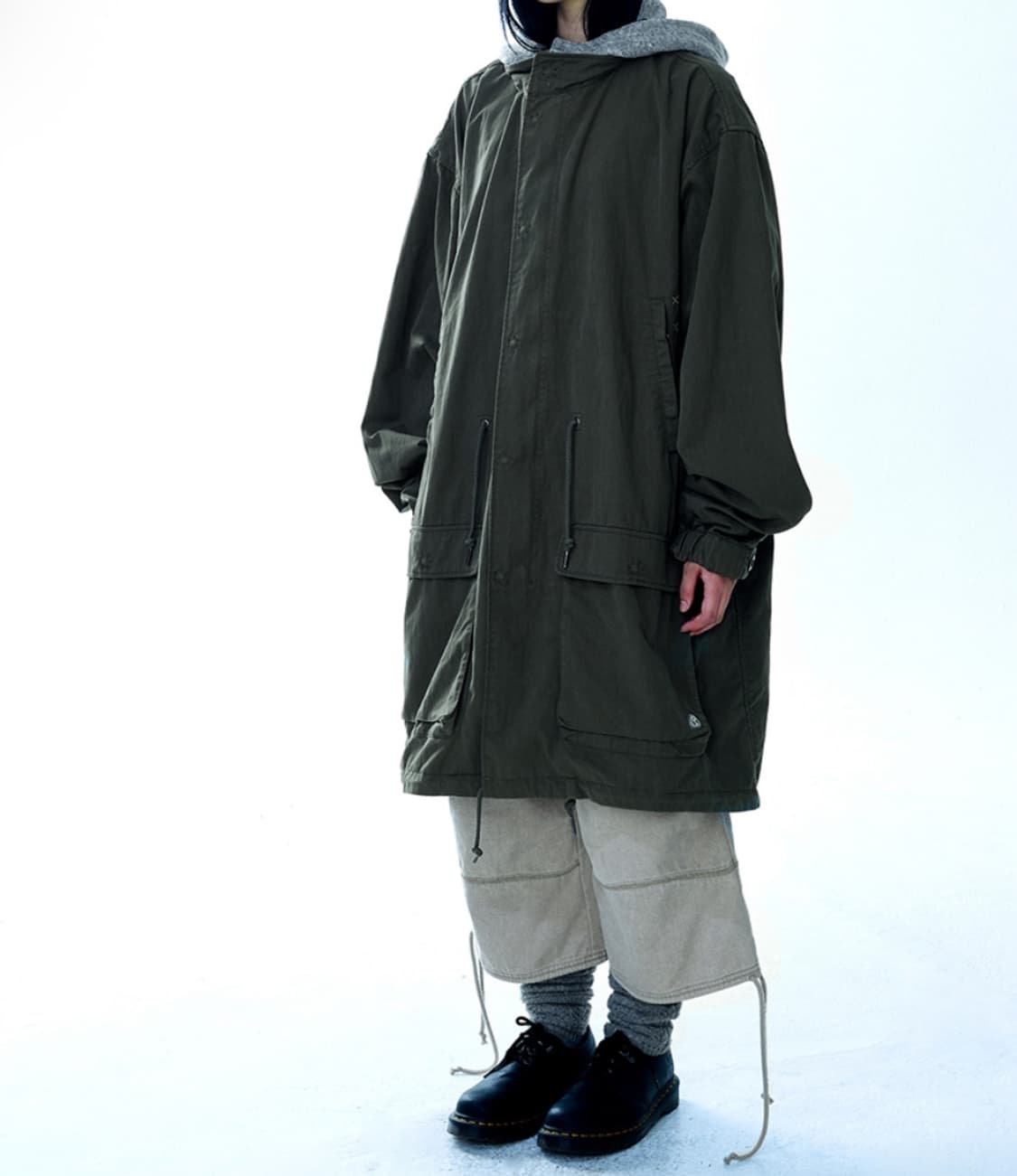 코이세이오 워시드 밀리터리 재킷 머드 카키  상품이미지2