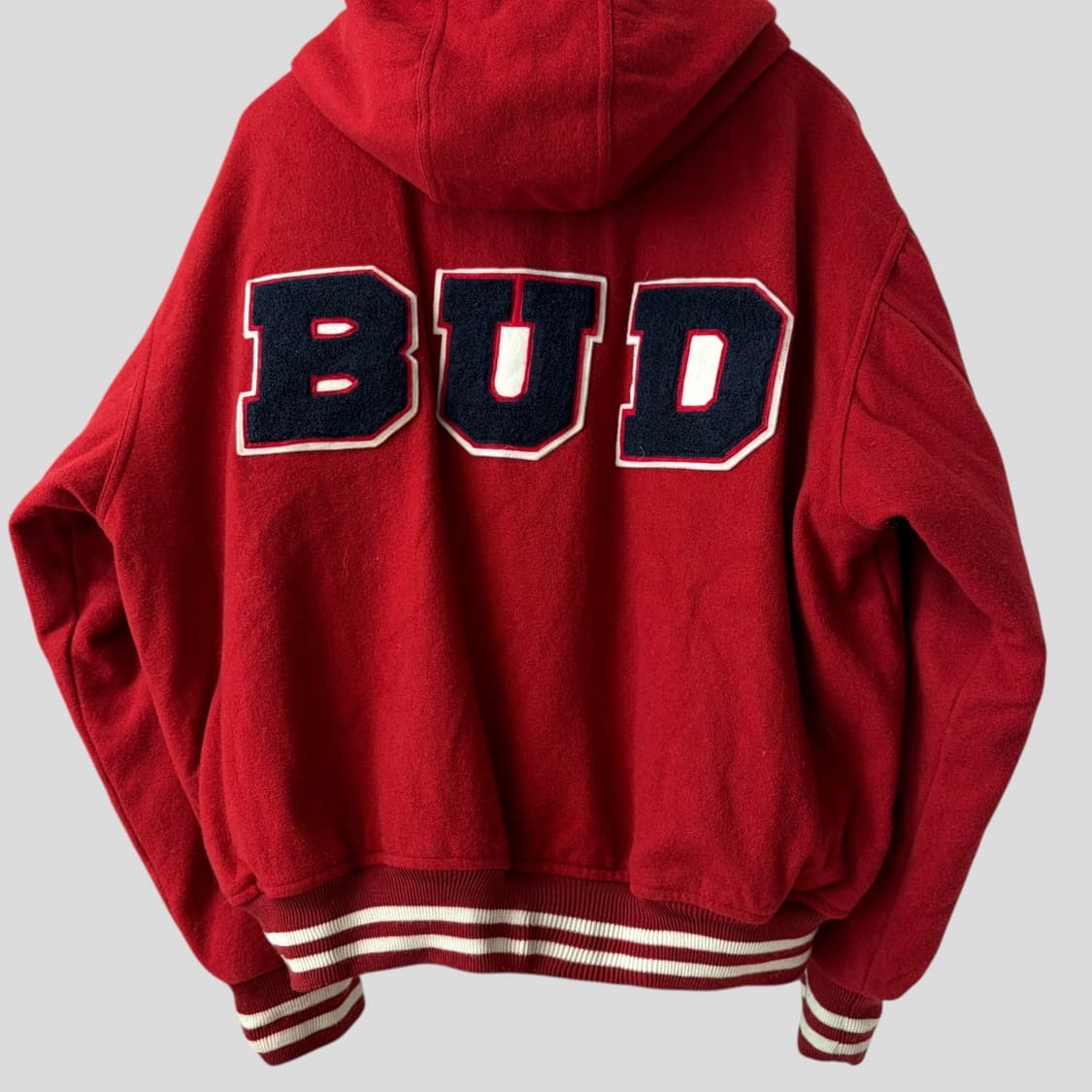 (L)빈티지 버드와이저 울 바시티 자켓 상품이미지8