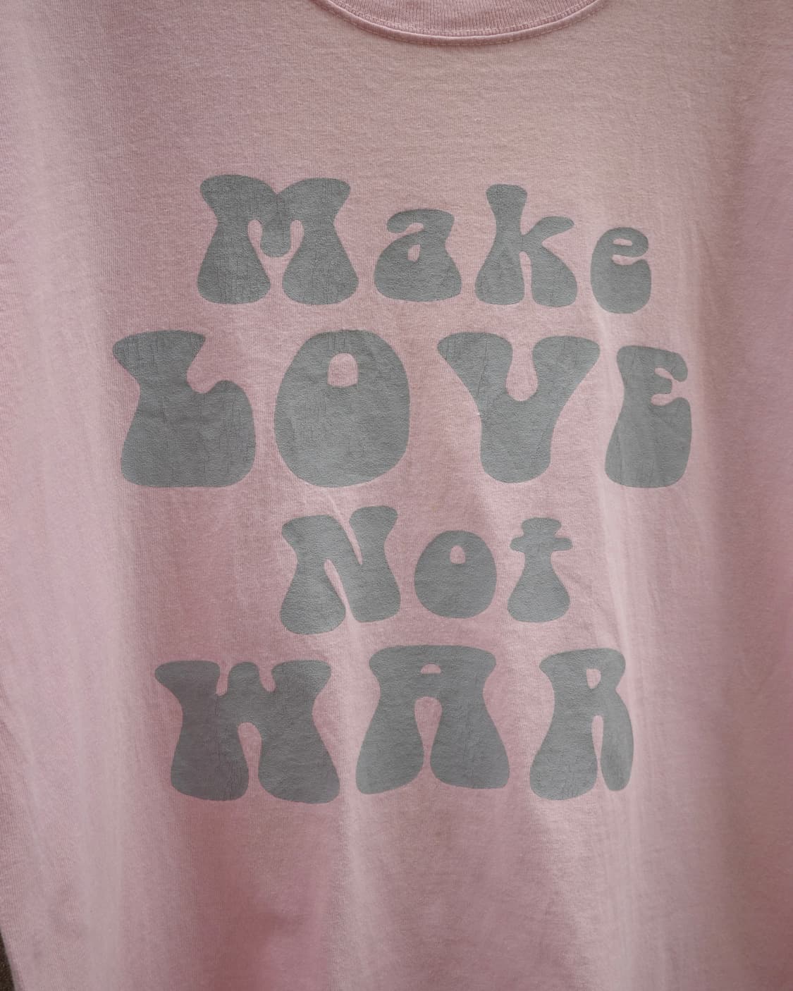 빈티지 히피 make love not war 셔츠 상품이미지2