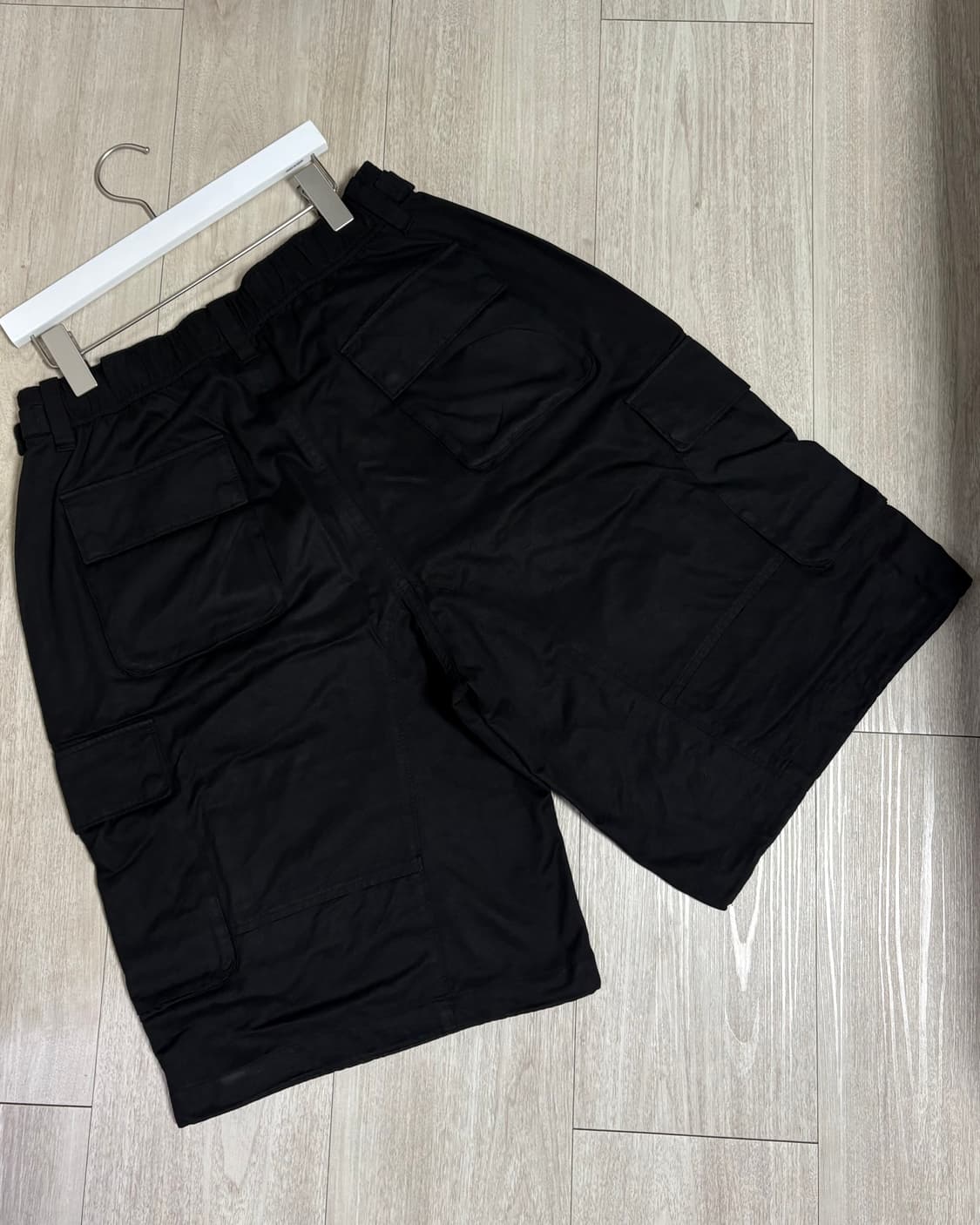 [2]폴리테루 버뮤다 카고 팬츠 블랙 상품이미지4