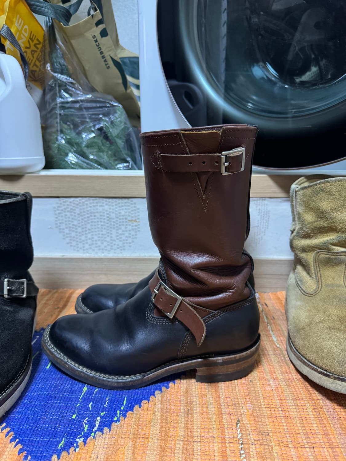 Wesco 투톤 엔지니어 부츠 9D 상품이미지4