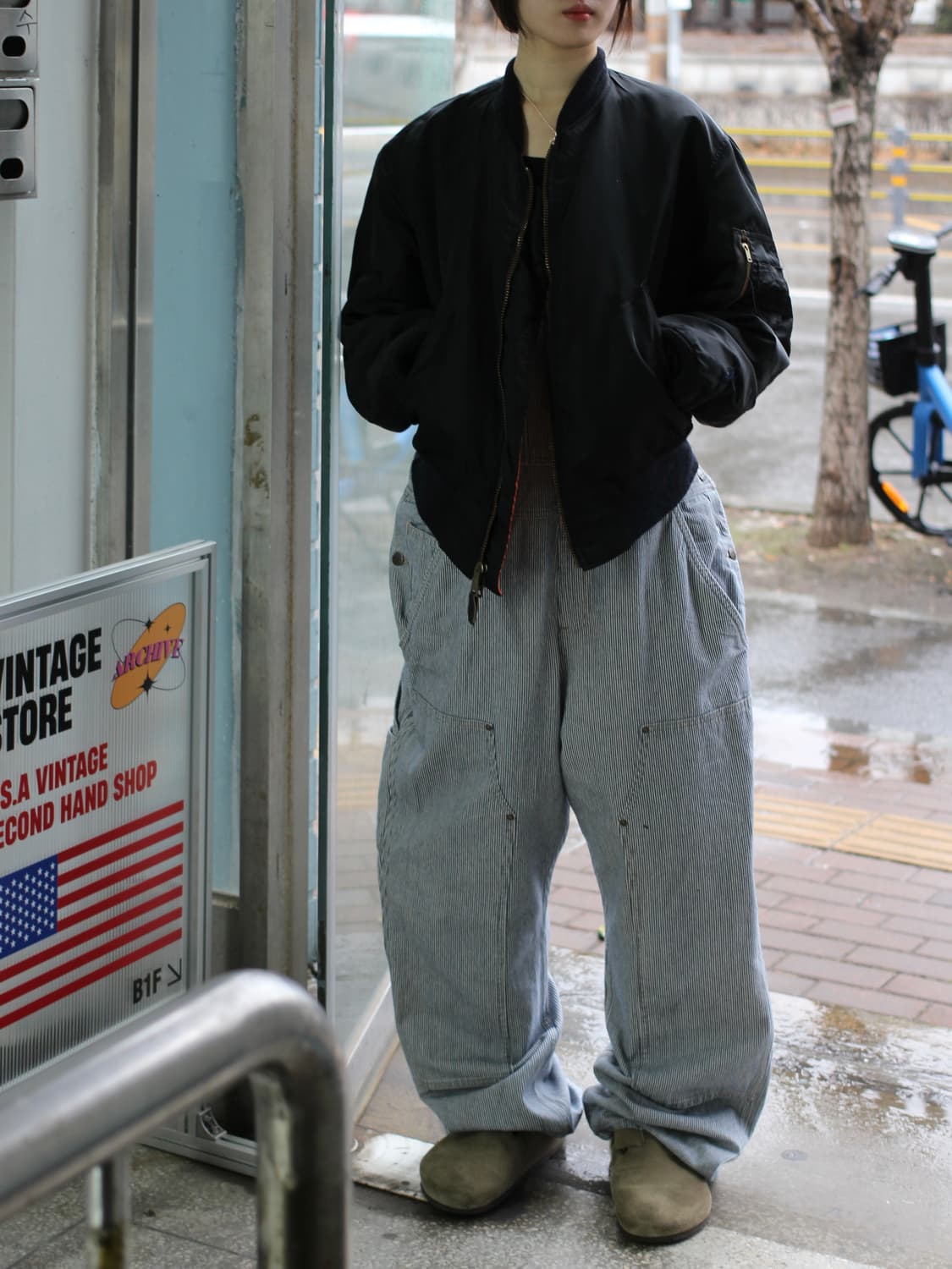 칼하트 더블니 히코리 오버올 상품이미지1