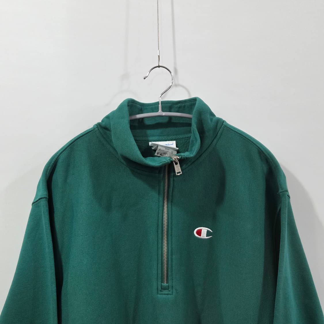 챔피온 블루택 리버스위브 풀오버 하프집업 기모 스웻셔츠 M 상품이미지2