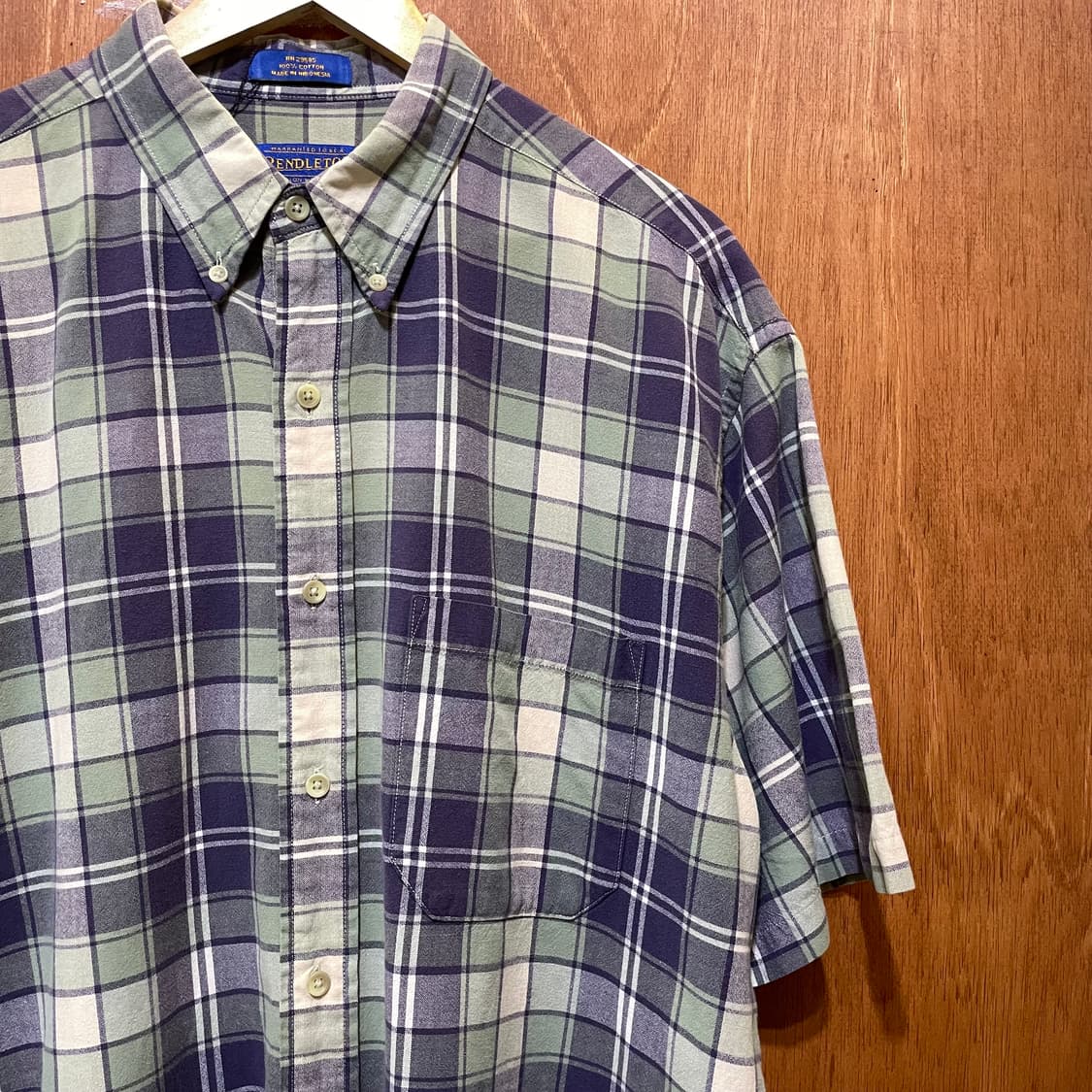 (L) Pendleton 펜들턴 체크 반팔 셔츠 상품이미지4