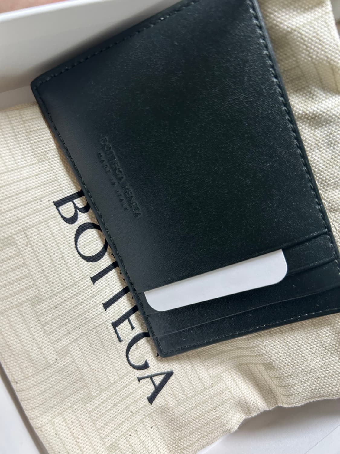 Bottega Veneta 카세트 신용카드 케이스 다크모스 카드지갑 상품이미지4