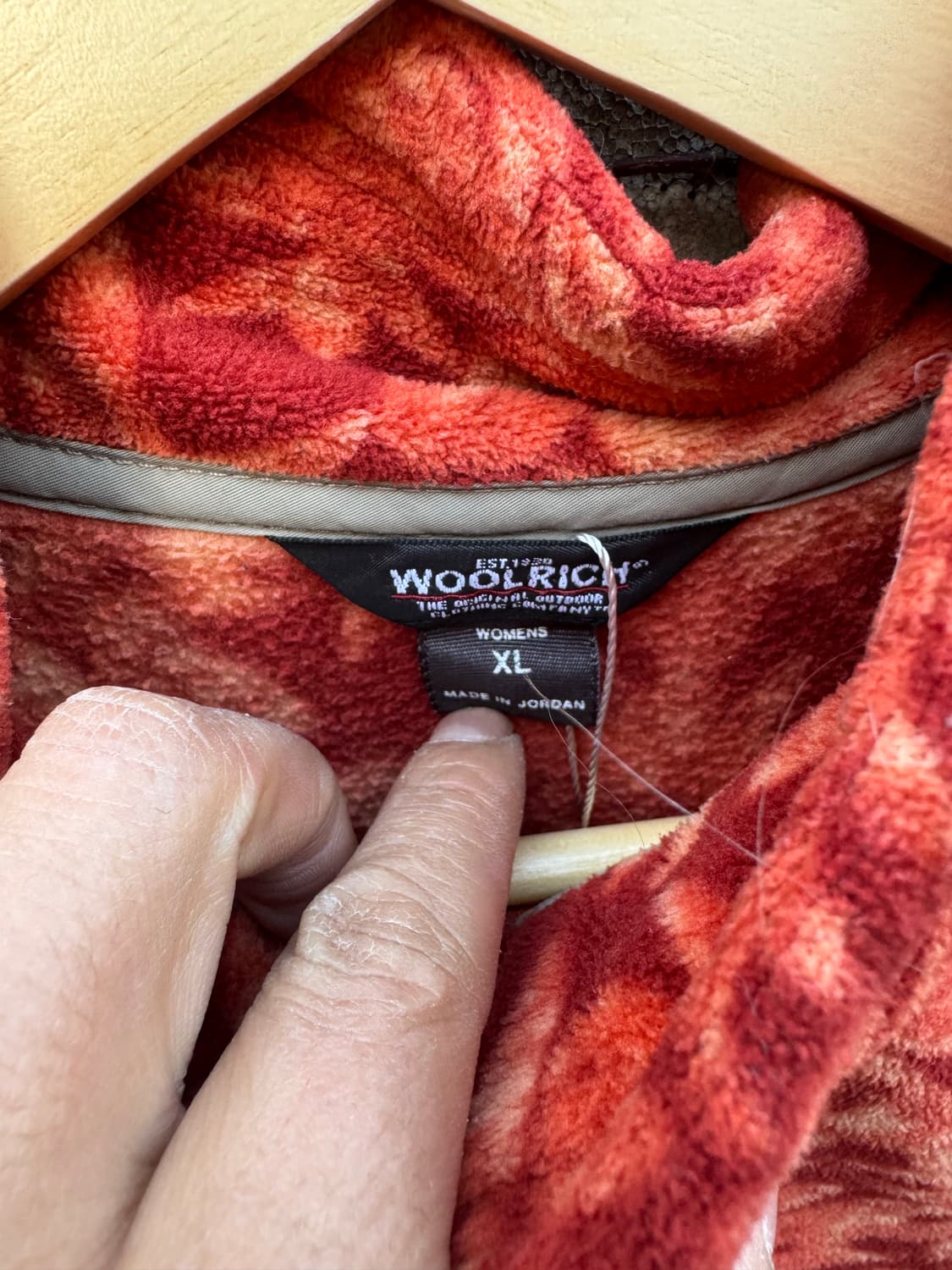 울리치 빈티지 낙엽패턴 플리스 자켓 상품이미지5