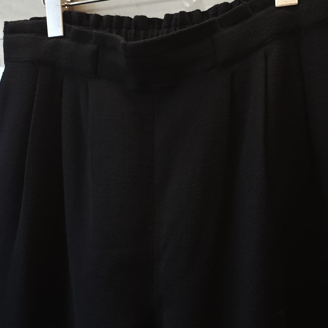 조르지오 아르마니 울 팬츠 슬랙스 밴딩 팬츠 블랙 46 상품이미지6