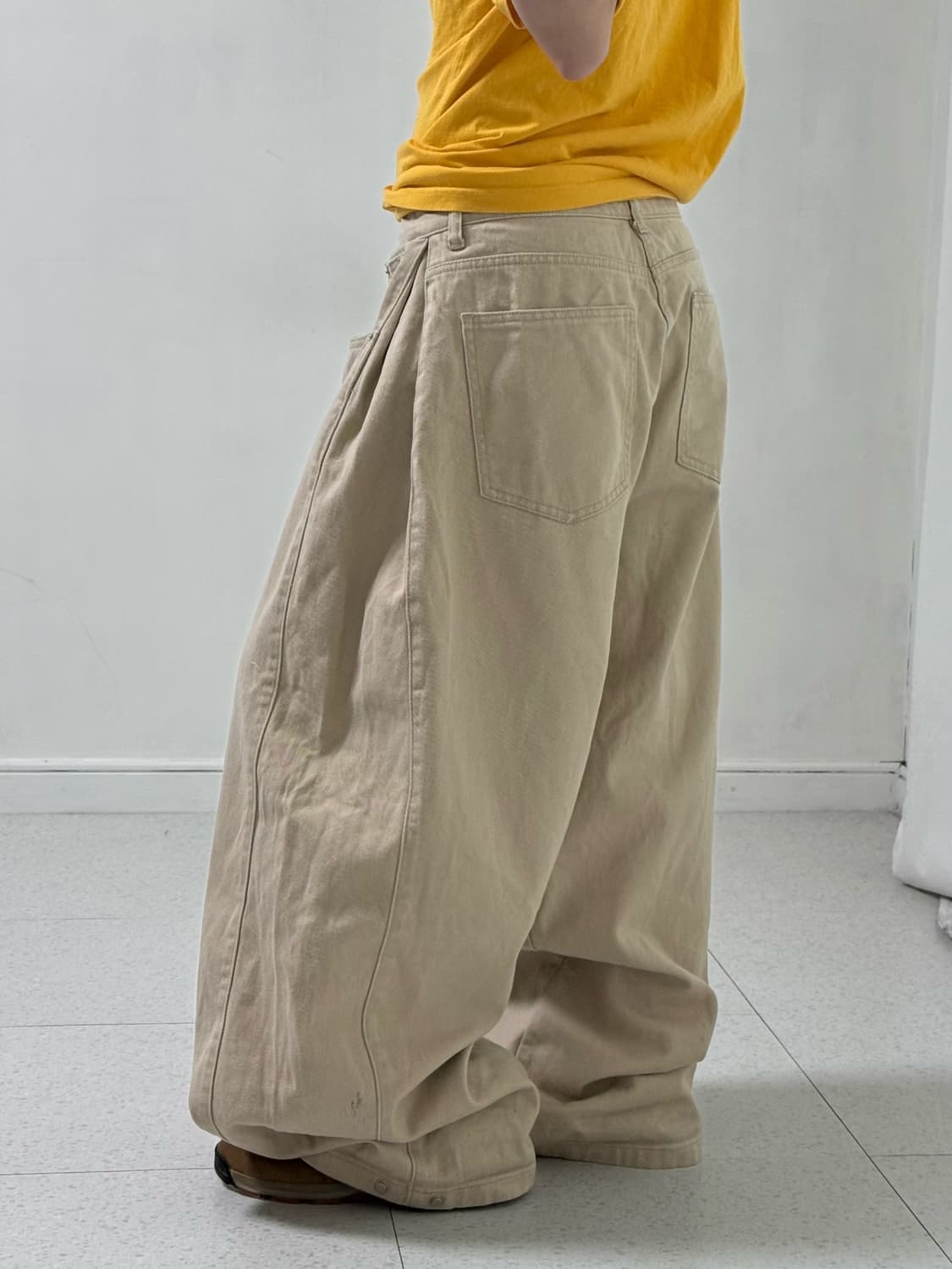 빈티지 베이지 벌룬팬츠 상품이미지3