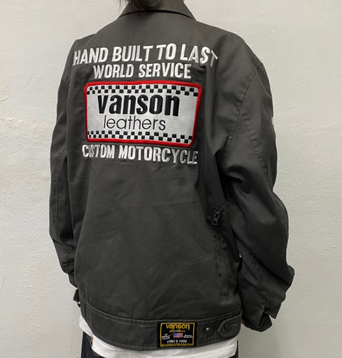 vanson 반슨 더블 와펜 자켓 XL 상품이미지1