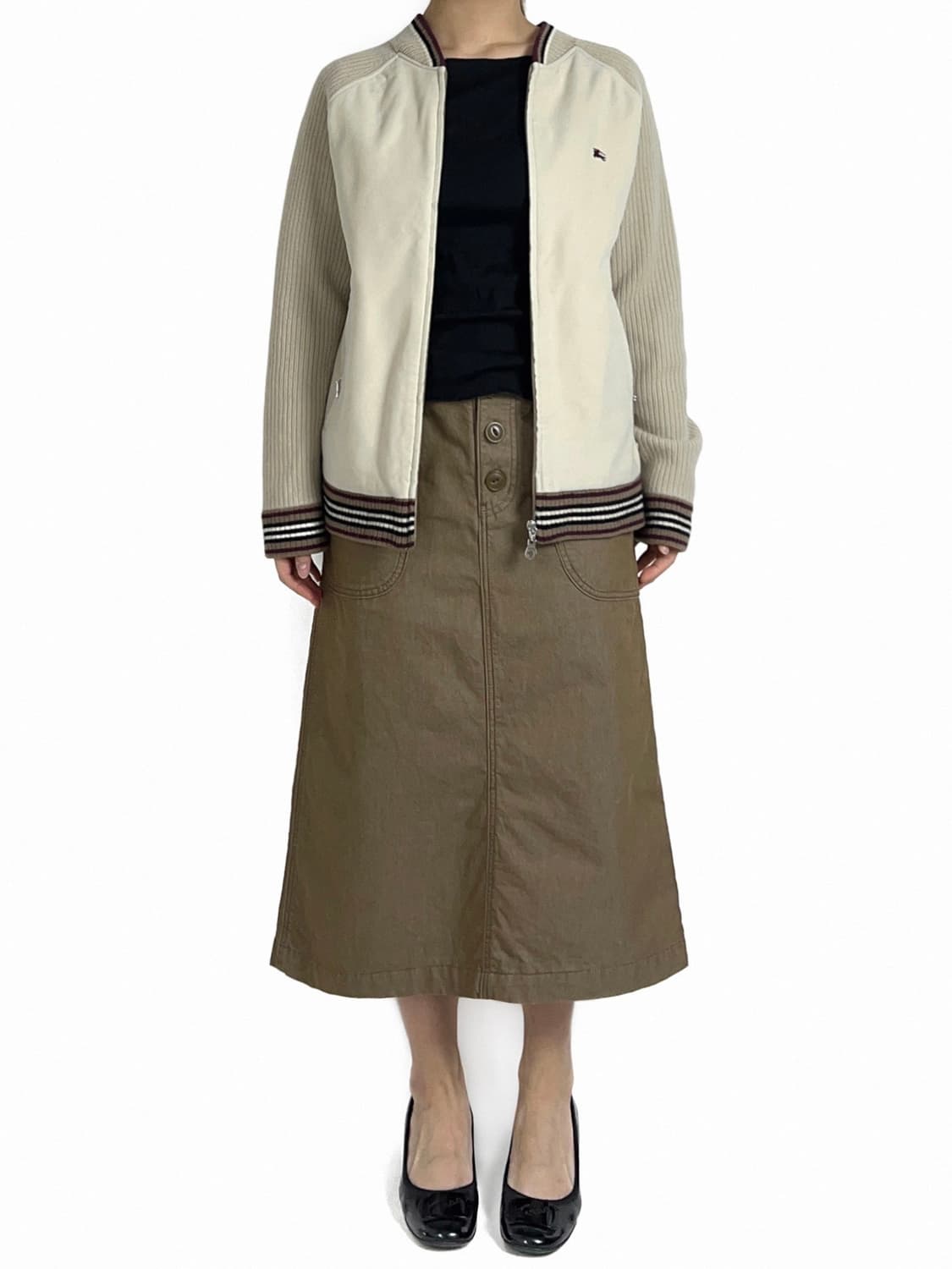 Sunny Clouds button skirt 상품이미지4