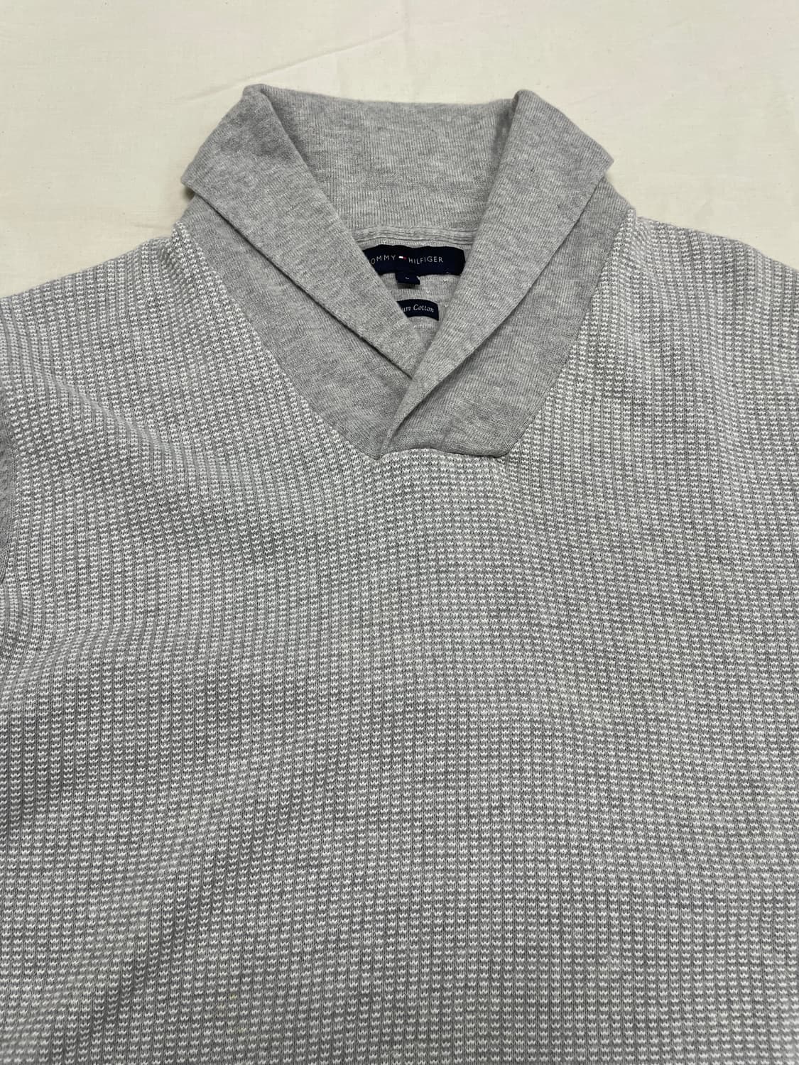[L] 타미힐피거 숄 카라 니트 스웨터 긴팔  상품이미지2