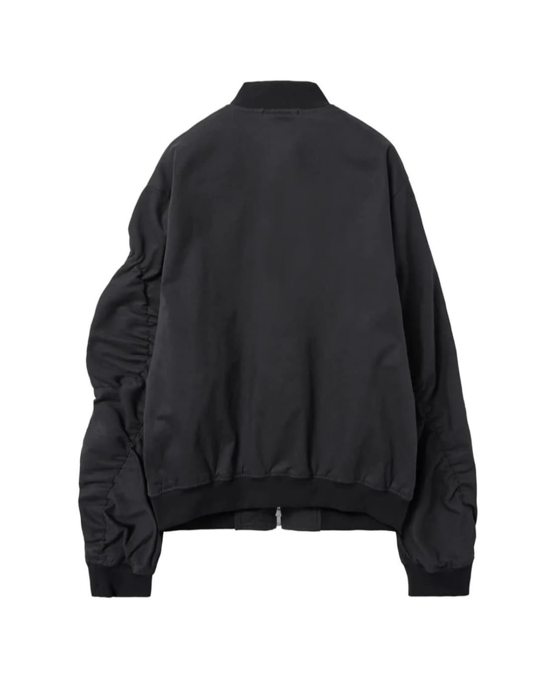 Paf 8.0+ 셔링 봄버 자켓 블랙 (S) 상품이미지2