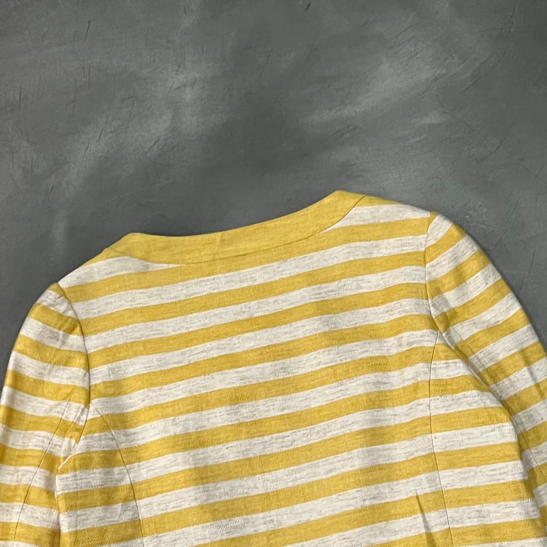  안나수이 스트라이프 논카라 자켓 y15244 상품이미지5