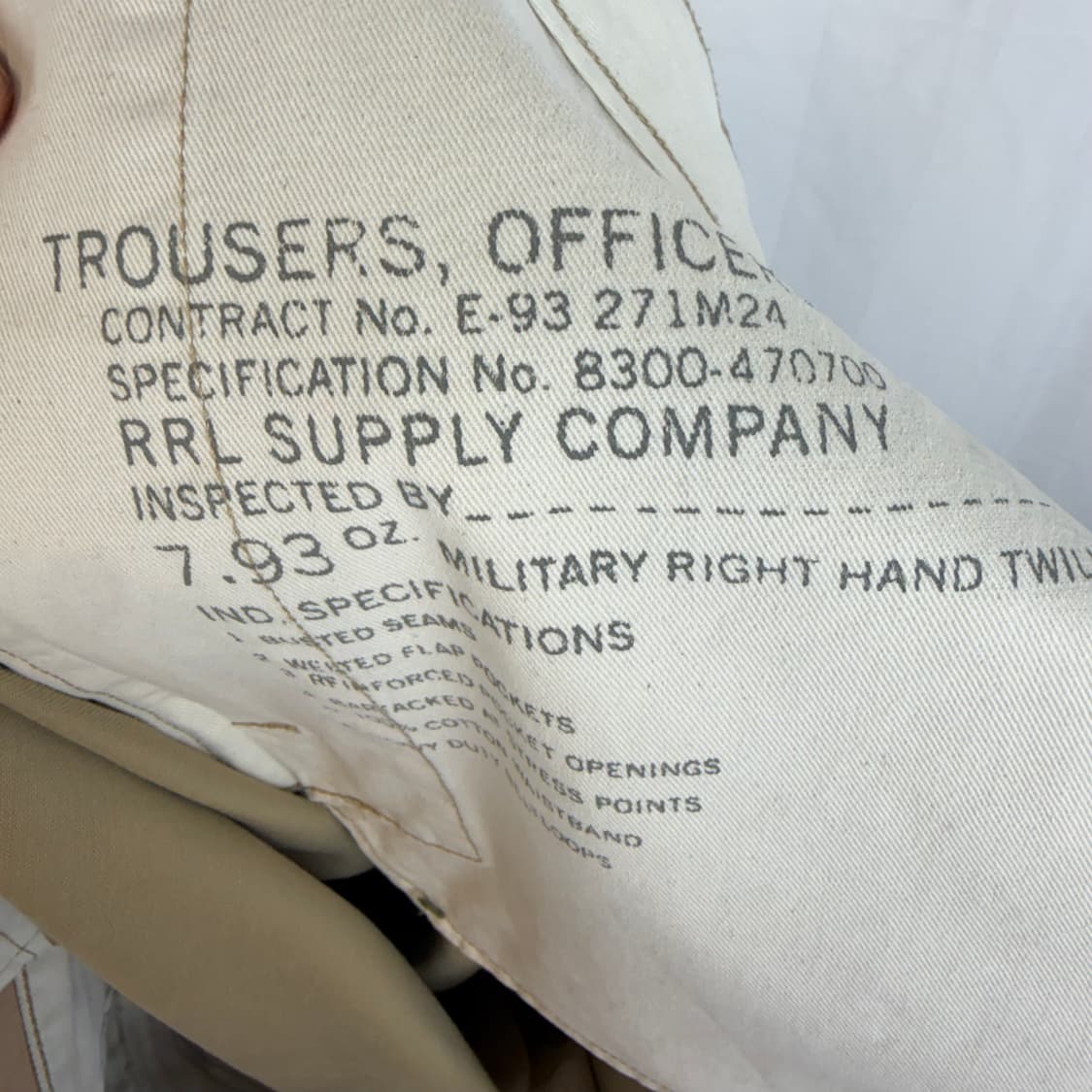[RRL]더블알엘 오피서 치노팬츠 38 Size  상품이미지5