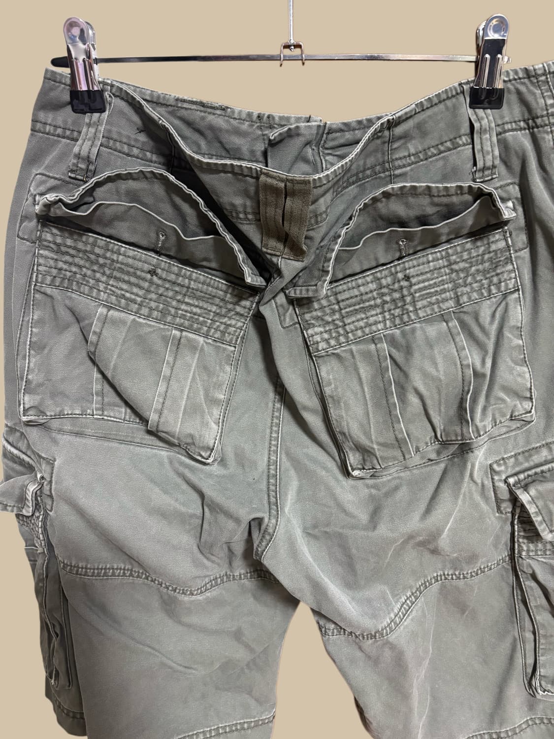 빈티지 밀리터리 카고 반바지 상품이미지3