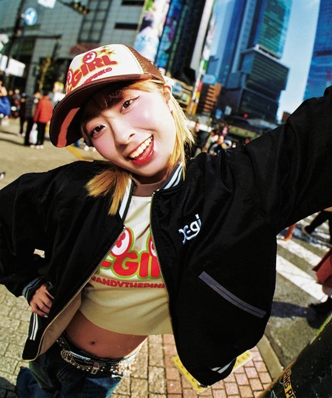 X-girl Vandy the pink 반디더핑크 리버시블 스카쟌 스카잔 상품이미지5